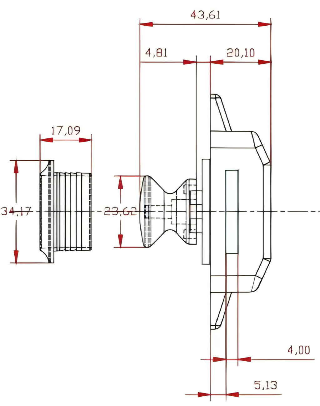 RV Drawer Push-Button Lock