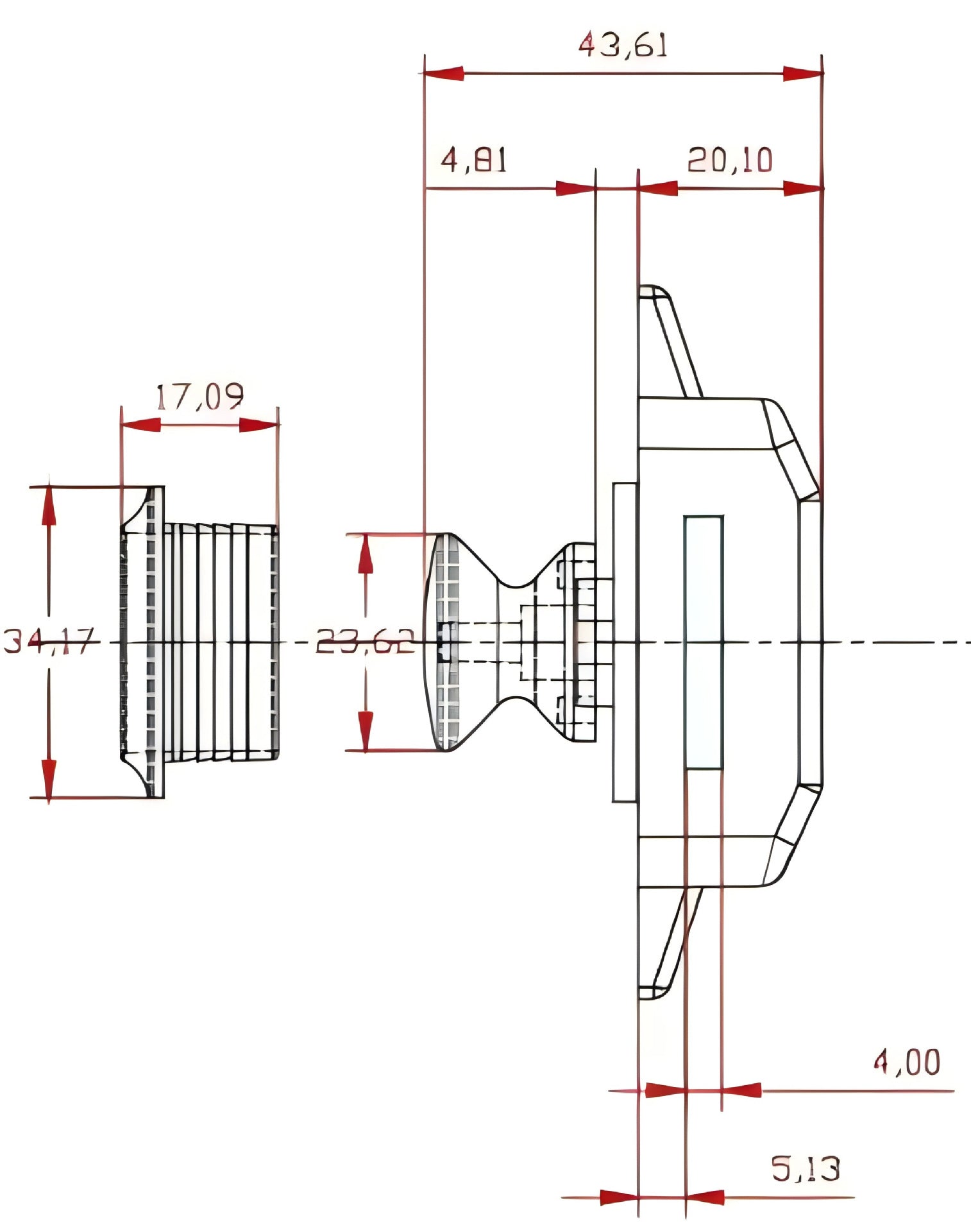 RV Drawer Push-Button Lock